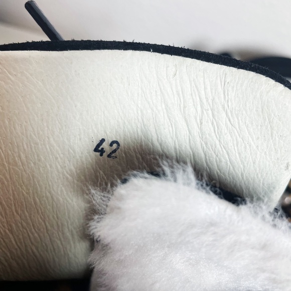 *NWT* Ammann of Switzerland Malx Leopard Fur Lace Up Boots Size US10 ish or EU42 - Picture 6 of 8